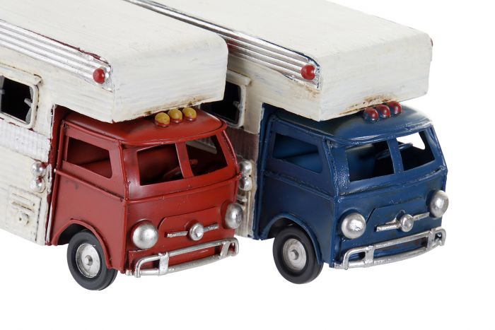 DECO MO-173032 VEHICULE DÉCORATION MÉTAL 11,5X5X8 CAMPING-CAR 2 M