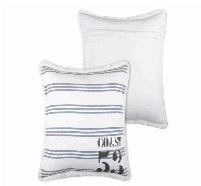 LL ST  C1A560001 DEAUVILLE COUSSIN 45X45 ECRU 100%CO PCB 6