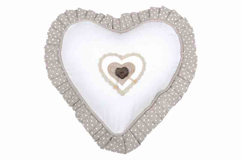 LL ST  C23102002 LYNA COUSSIN COEUR 30CM ECRU 100%CO PCB 6