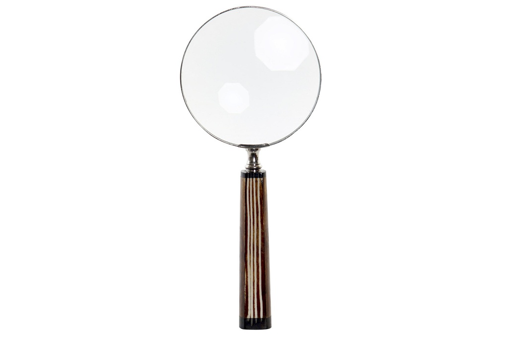 DECO DH-162480 LOUPE VERRE OS 10X2X23,5 MARRON