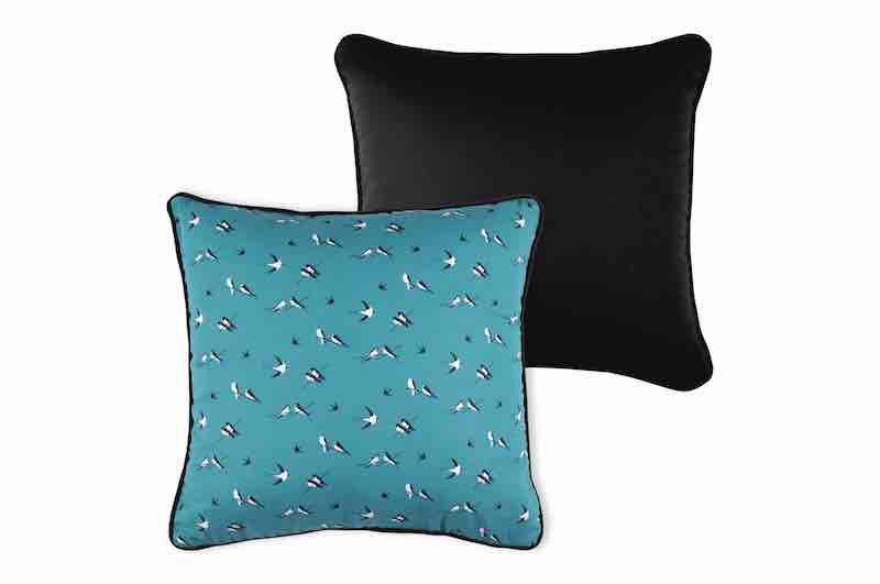LL ST  C0B171002 HIRONDELLE/AQUITAIN COUS 40X40 DEHOUS + PASSEPOIL 100%CO PC