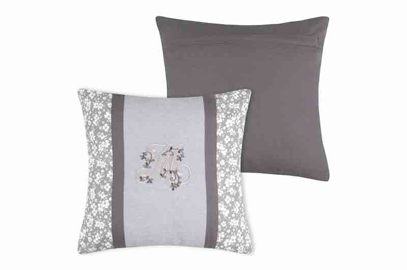LL ST  C0B330001 MADELINE COUSSIN 40X40 GRIS 100%CO PCB 6