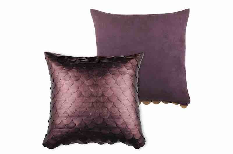 LL ST  C0A341004 GASBYCHIC COUSSIN 40X40CM PRUNE-50%PU 50%PE-PCB 6