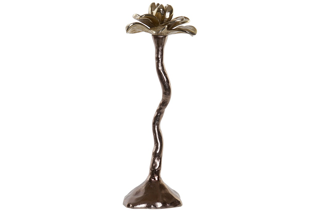 DECO PV-170577 BOUGEOIR ALUMINIUM 1X0,1X32 BICOLORE