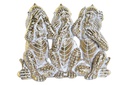 DECO RF-177511 FIGURE RESINE 21X11X16,2 SINGES DECAPAGE DORE
