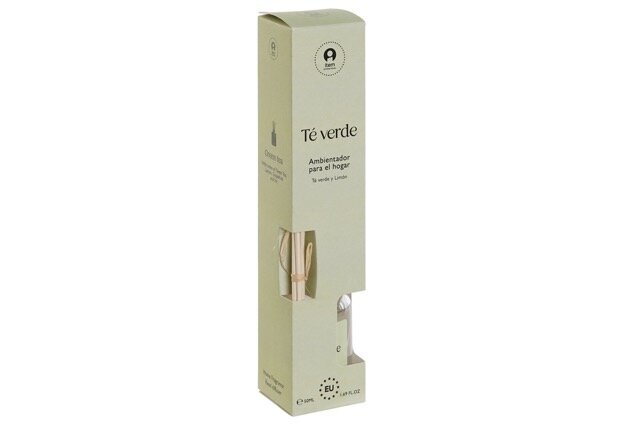 DECO DA-207399 PARFUM D'AMBIANCE MIKADO VERRE 4X4X20 50 ML, THE VERT