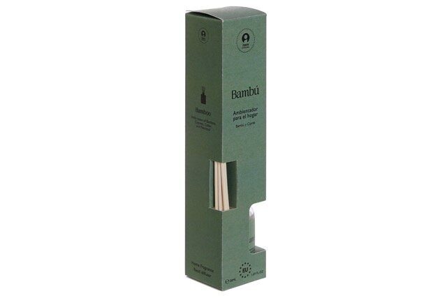DECO DA-207400 PARFUM D'AMBIANCE MIKADO VERRE 4X4X20 50 ML, BAMBOU VERT