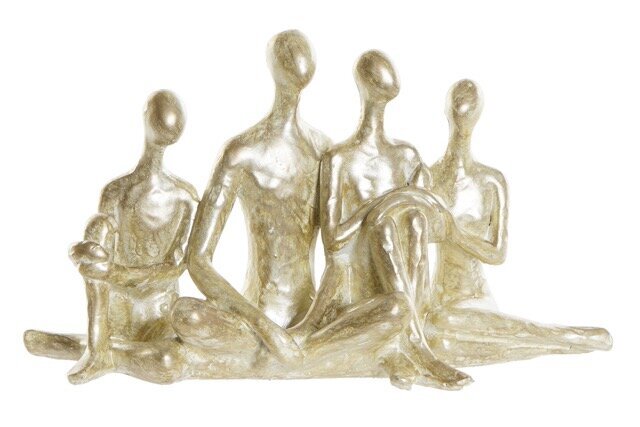 DECO FD-189893 FIGURE RESINE 21X8X12 FAMILLE DORE