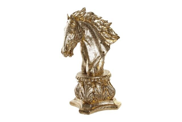 DECO FD-189974 FIGURE RESINE 26X19X41 CHEVAL DORE