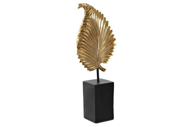 DECO FD-190294 FIGURE RESINE METAL 13,5X7X36 FEUILLE DORE