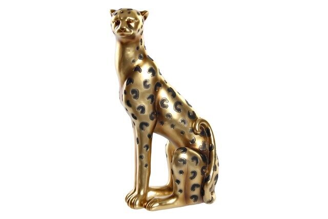 DECO FD-190313 FIGURE RESINE 23,5X16X43 LEOPARD DORE