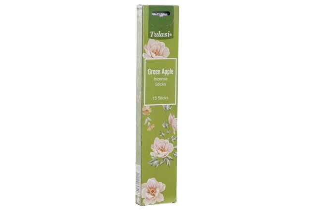 DECO IN-185664 ENCENS STICK SET 15 AR ME 5X2X25,5 POMME VERT