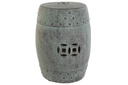 DECO LD-209412 TABLE AUXILIAIRE PORCELAINE 33X33X47 SIMIL OXIDO