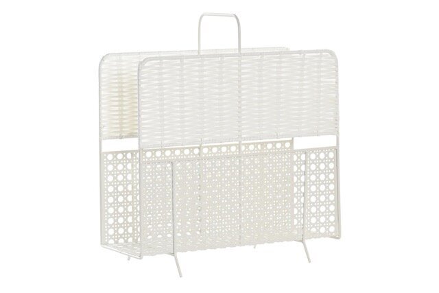 DECO MB-191156 PORTE-REVUES OSIER METAL 36,5X15X41 NATUREL