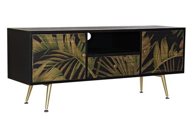 DECO MB-191726 COMMODE SAPIN MDF 140X40X58 TROPICAL NOIR