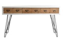 DECO MB-192450 CONSOLE SAPIN METAL 140X40X77 BLANC