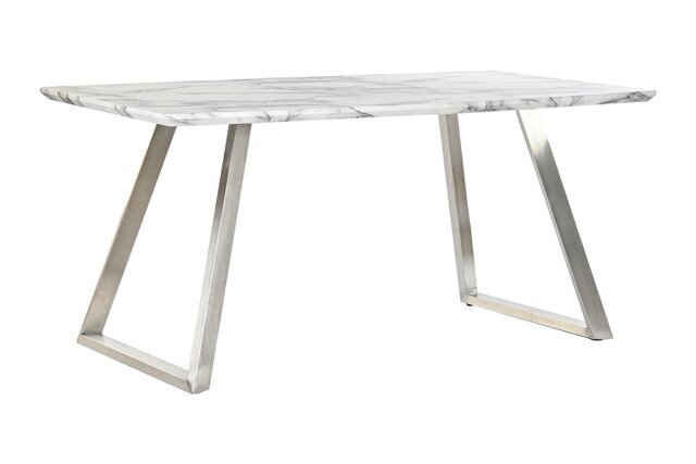 DECO MB-193562 TABLE MDF ACIER 160X90X76 BLANC