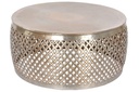 DECO MB-208769 TABLE CAFE ALUMINIUM 82X82X38 DORE
