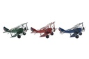 DECO MO-197110 VEHICULE DECORATION METAL 16X15X6,5 AVION 3 MOD.