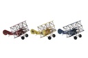 DECO MO-197112 VEHICULE DECORATION METAL 16X15X9 AVION 3 MOD.