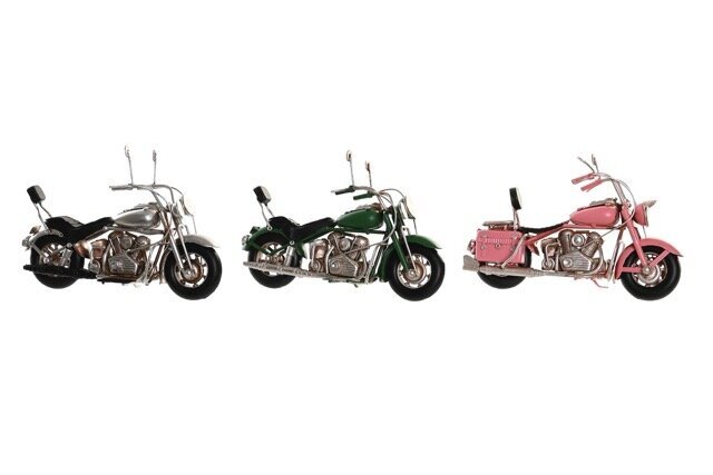 DECO MO-202929 VEHICULE DECORATION METAL 19X8X11,5 MOTO 3 MOD.