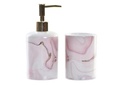 DECO PB-191018 DOSEUR SET 2 DOLOMITE ABS 7X7X17,5 290 MARBRE DORE