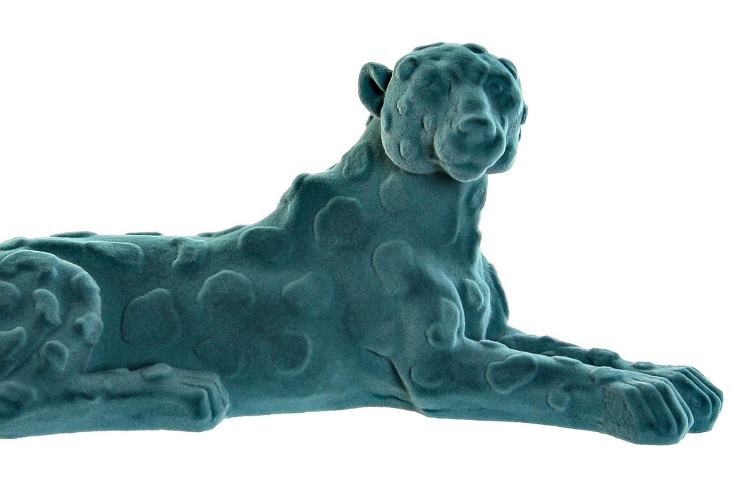 DECO RF-177501 FIGURE RESINE 26,5X9X11 LIONNE FLOQUE 2 MOD.