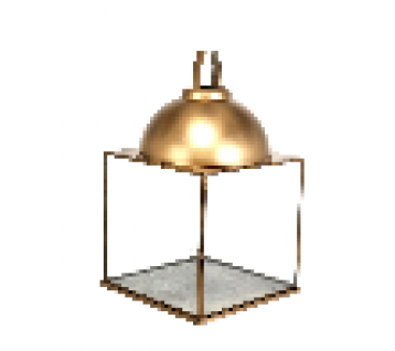 DECO 24-48B2 LANTERNE ROTTERDAM/METAL DORE 54X30X30 CM