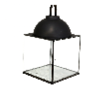 DECO 24-48A1 LANTERNE ROTTERDAM/METAL NOIRE 64X35X35 CM