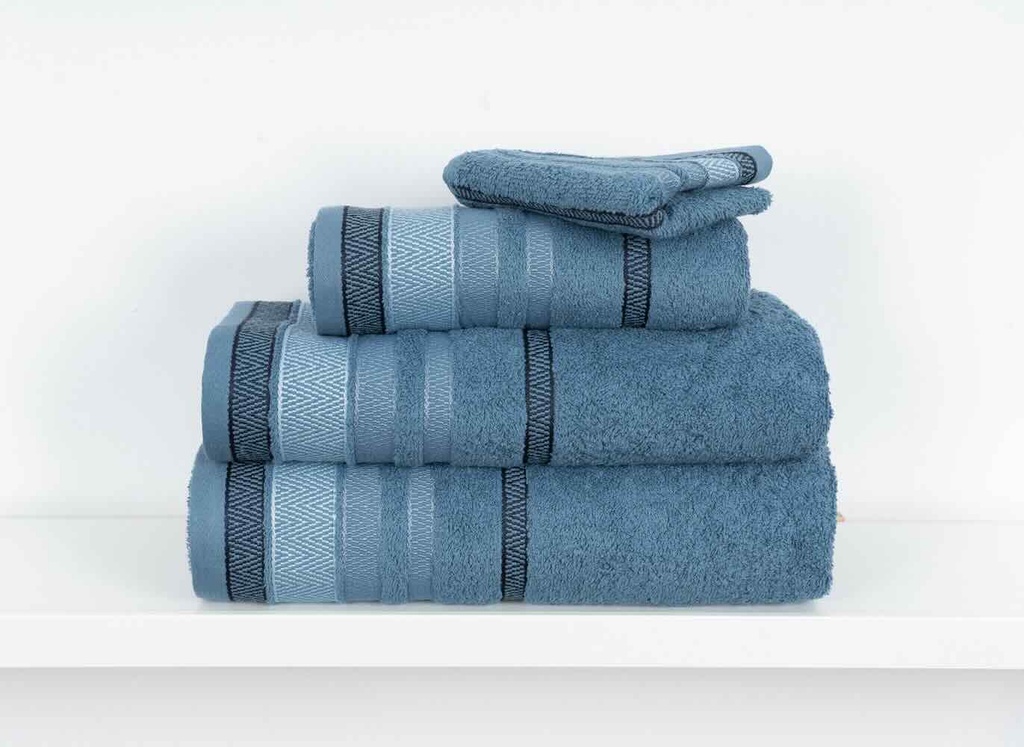 LLTL SERVIETTE CEVADA BLEU  50x100 100% COTTON