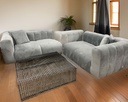 DECO AN CANAPE 3P MN 2,50x0,75xH:0,65m EC GRIS
