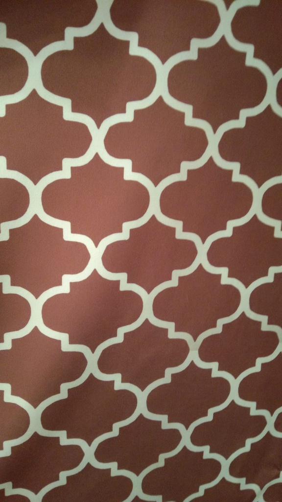 HM TISSU VELOUR IMPRIME GOUDA GEO 1,40m