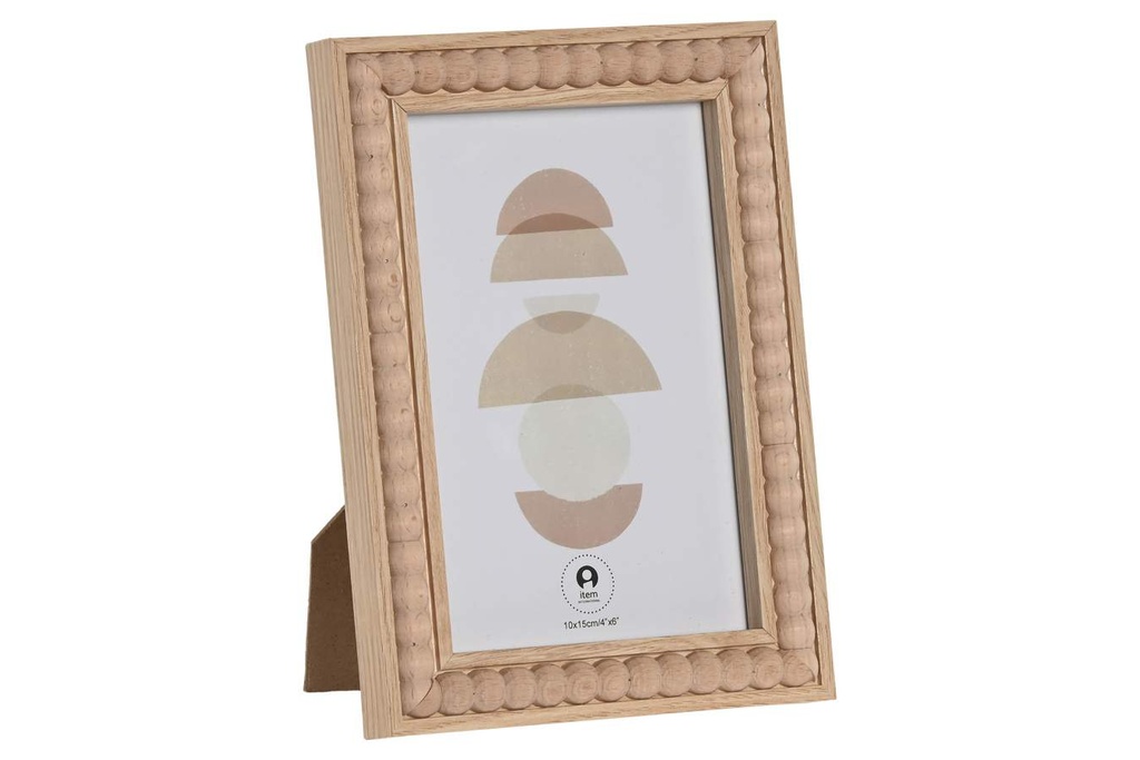 DECO MF-214765 CADRE PHOTO 10X15 MDF 13X1,8X18 PETITES BOULES