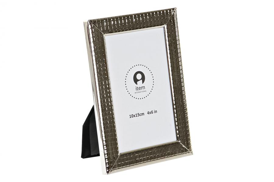 DECO MF-199358 CADRE PHOTO 10X15 METAL 12X2X17 ARGENTE