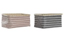 DECO DC-194262 CORBEILLE PP BAMBOU 35X26X19 GRIS
