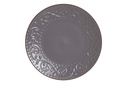 DECO PC-188260 ASSIETTE GRES 27,5X27,5X3 RELIEF GRIS