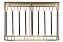 DECO MB-211066 CONSOLE METAL MARBRE 120x40x84 NOIR
