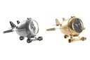 DECO RE-196350 HORLOGE POSER FER VERRE 23X16X13 AVION 2 MOD.