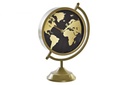 DECO RE-195273 HORLOGE POSER METAL VERRE 22X12X31 CARTE DU MONDE