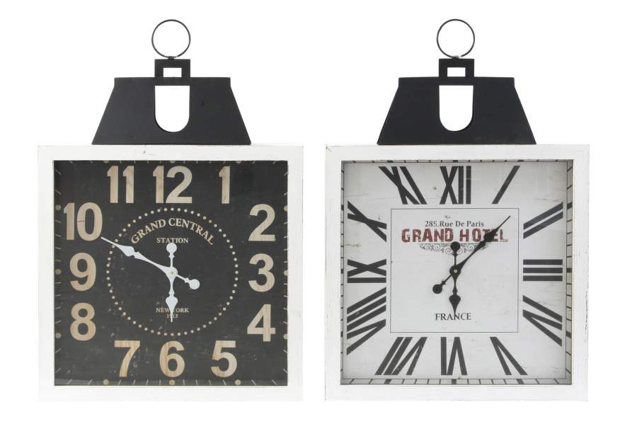 DECO RE-187954 PENDULE FER MDF 60X6X89 2 MOD.