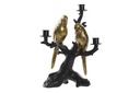 DECO PV-196311 BOUGEOIR RESINE 22,5X13X29,5 PERROQUET NOIR