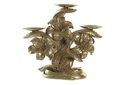 DECO PV-196310 BOUGEOIR RESINE 26X12X23 FLEUR DORE