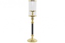 DECO PV-192887 BOUGEOIR METAL VERRE 13X13X53 BICOLOR DORE