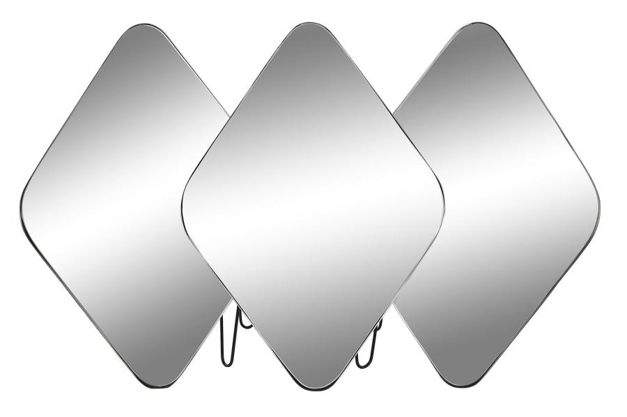 DECO ES-196140 MIROIR METAL 110X6X70 NOIR