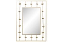 DECO MB-181225 MIROIR METAL 70X5X100 FLEUR DORE
