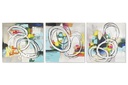 DECO CU-193165 TABLEAU TOILE PIN 60X2,8X60 ABSTRAIT 3 MOD.