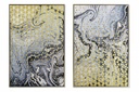 DECO CU-184958 TABLEAU PS TOILE 60X3X90 ABSTRAIT LAQUE 2 MOD.