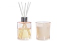 DECO VE-195501 PARFUM D'AMBIANCE MIKADO SET 2 CIRE VERRE 16X5X16 50 GR,