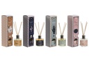 DECO DA-212908 PARFUM D'AMBIANCE MIKADO VERRE 5X5X25 50 ML, 4 MOD.