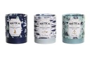 DECO LM-204416 BOUGIE VERRE CIRE 8X8X9,5 120 GR, 3 MOD.